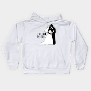 Wedding day - married forever Kids Hoodie